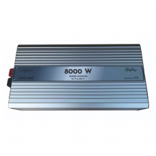Invertor de 8000W, Sinus Pur, Tensiune alimentare 24V-220V, Display elegant, Protectii inteligente, Argintiu