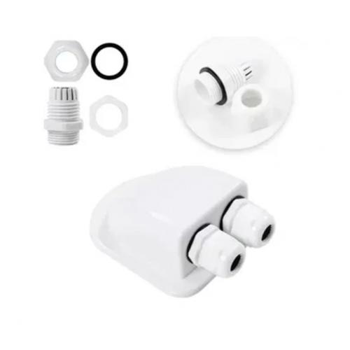 Kit montare 7 Piese, Sistem ABS din fixare, Pentru Panouri solare si rulote, Alb