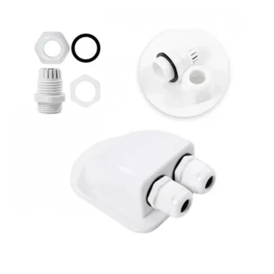 Kit montare 7 Piese, Sistem ABS din fixare, Pentru Panouri solare si rulote, Alb