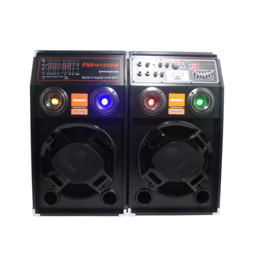 Boxe Active Klausstech Cu Statie Profesionale Mp-284-karaoke/usb-bt 300 Watt , 1 Microfon Cadou