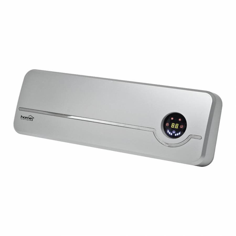 Aeroterma De Perete, Putere 2000w, 2 Trepte De Utilizare, Termostat, Multiple Functii, Siguranta Sporita, Ip20, Gri