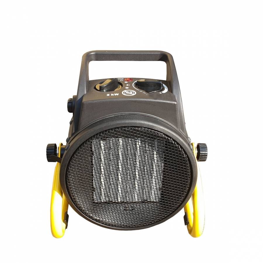 Aeroterma Industriala, Model Profesional, Putere 2000 W, 230 V, Diverse Trepte De Incalzire, Carcasa Rezistenta, Metalica, Previne Supraincalzire, Usor De Folosit,  Negru