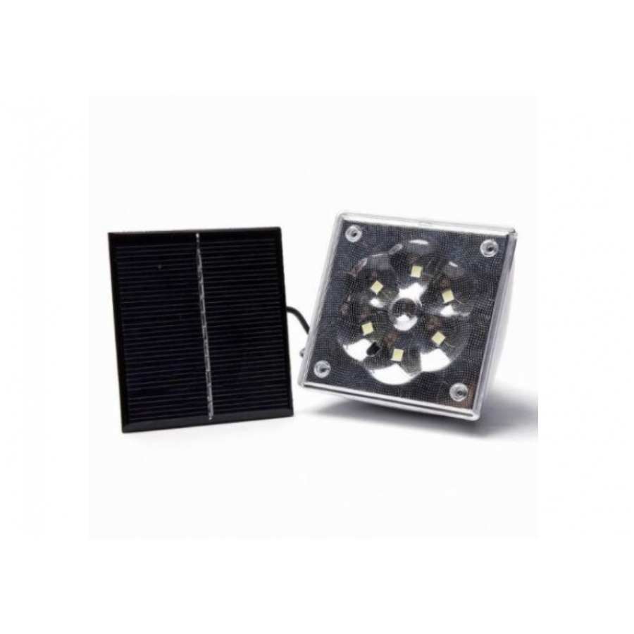 Bec Led Cu Panou Solar, Control Prin Telecomanda, 600mah, 100 Lumeni, Lumina Rece, Alb
