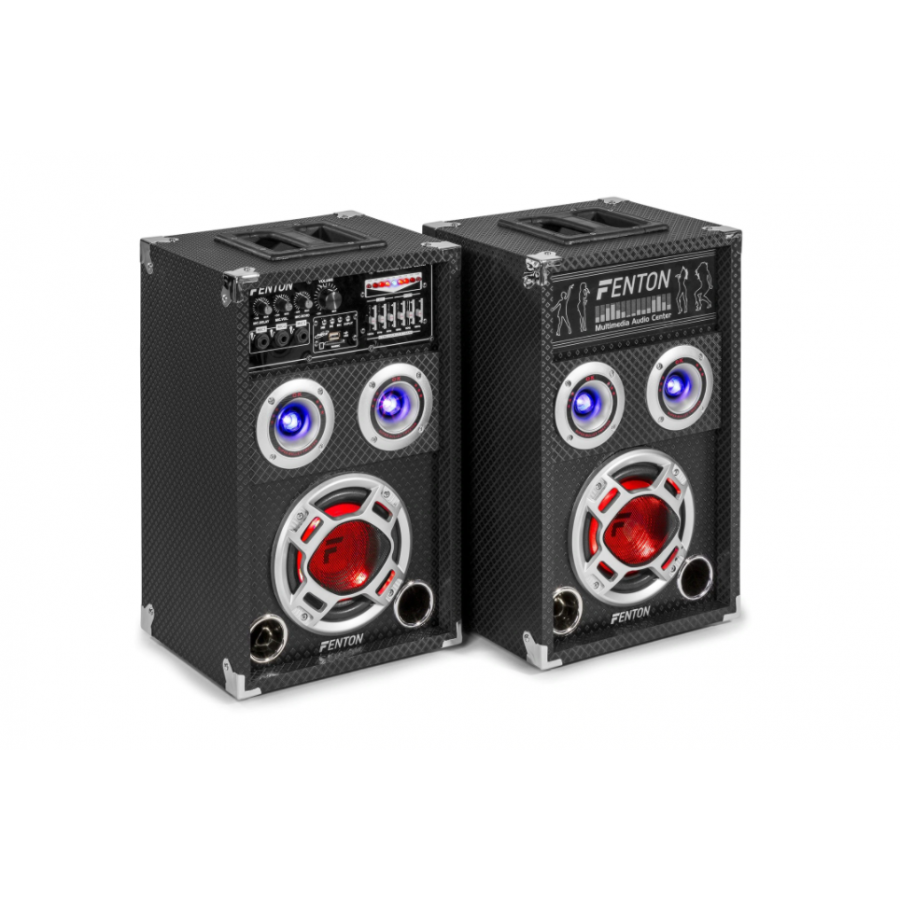 Set Boxa Activa + Pasiva Karaoke 6.5