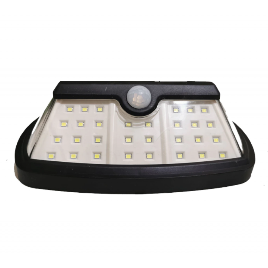 Lampa Solara Klausstech, Economica, 42 De Led-uri, Ergonomica, Usor De Instalat, Design Modern, Consum Redus De Energie, Negru