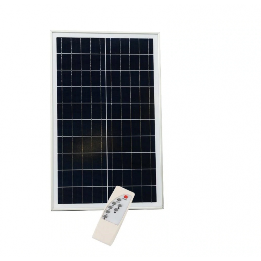 Proiector Solar, KlaussTech, Putere 100W, Panou Solar Inclus, Usor de Instalat, Modern, Usor de Folosit,  Negru