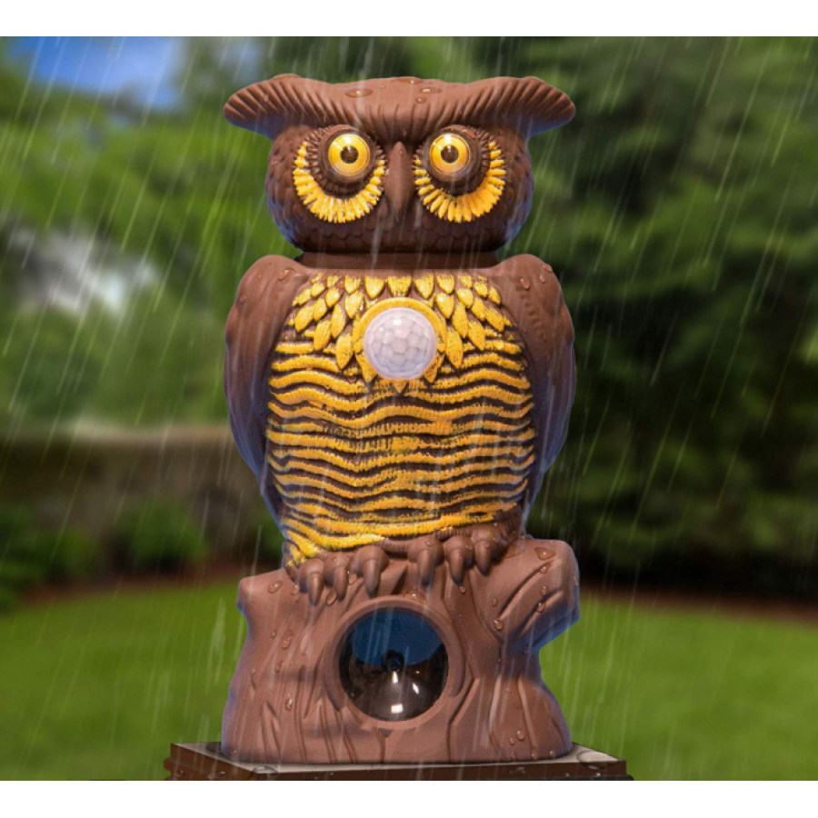 Aparat Impotriva Daunatorilor, KlaussTech, Cu Sunet, Senzor de Detectie a Miscarii, Usor de Folosit, Usor de Instalat, Design Modern, Maro