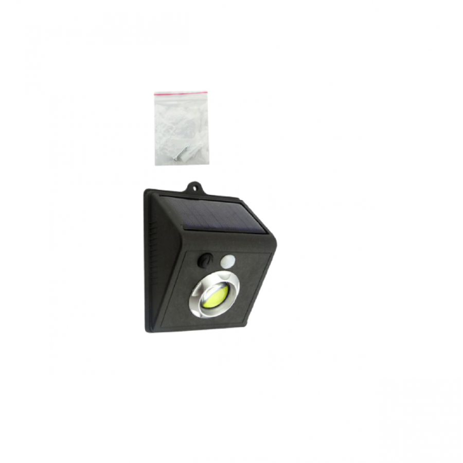 Lampa Solara Klausstech, Economica, Ergonomica, Usor De Instalat, Design Modern, Consum Redus De Energie, Negru