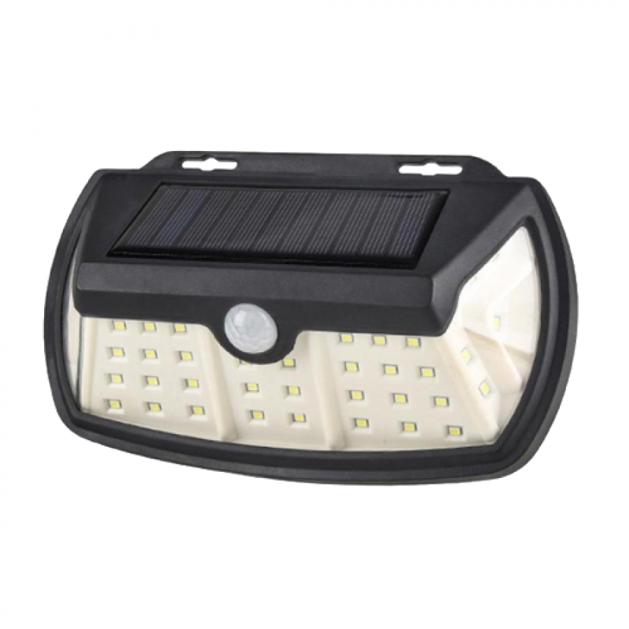 Lampa Solara Klausstech, Economica, 42 De Led-uri, Ergonomica, Usor De Instalat, Design Modern, Consum Redus De Energie, Negru