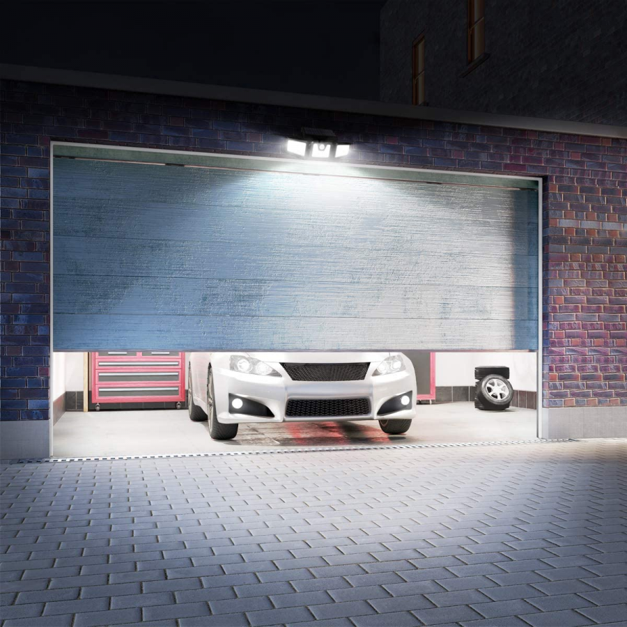 Lampa Solara KlaussTech cu 74 LED, 15 W, IP65, 450 lm, 6500 K, Acumulator 1200 mAH, ABS, Negru