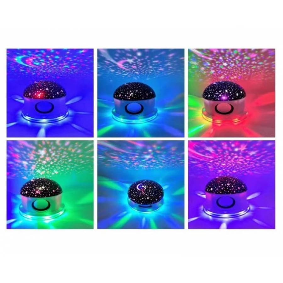 Lampa de Veghe KlaussTech cu muzica, Rotativa 360, Bluetooth, Alimentare la retea sau 3 x AAA, Alb