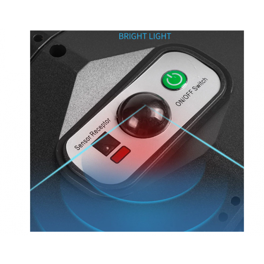 Lampa Solara Stradala KlaussTech cu Protectie IP65, Rotire la 180 °, 4500 mAH, Material ABS, 3 Moduri de iluminare, 165 x 45 x 615 mm, Negru