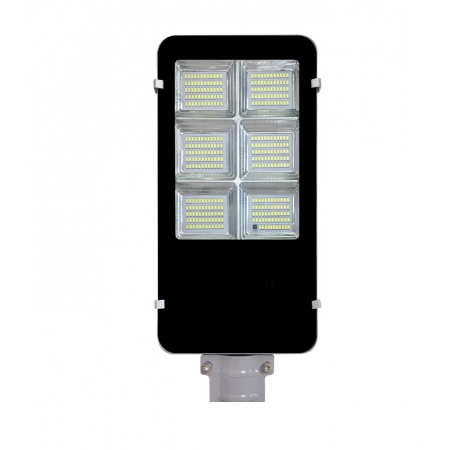 Lampa Solara KlaussTech de 500 W, Panou solar 35W 68 x 35 cm, 456 LED SMD, Brat montare, IP68, 3000 mAH, Negru