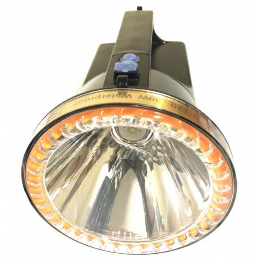 Lanterna LED KlaussTech cu Acumulator 4800 mAH, 30 W, 50-60Hz, 18.5 x 11.7 x 8.7 cm, Maner ergonomic, Negru