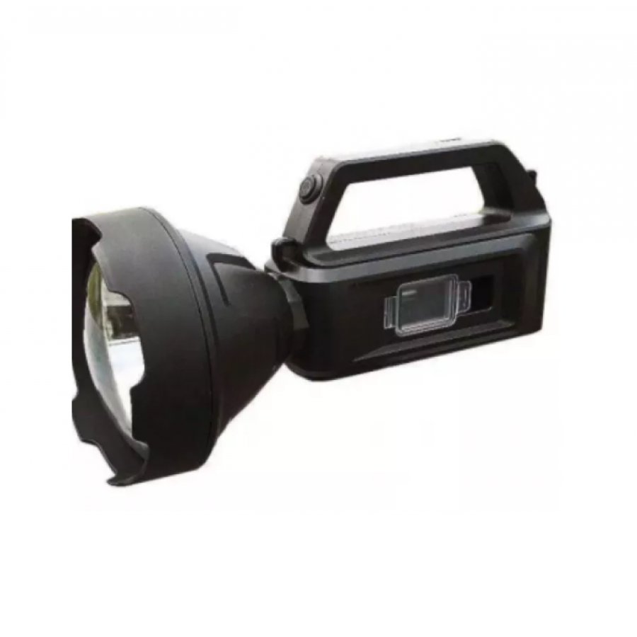 Lanterna KlaussTech de mana cu Iluminare laterala, Impermeabila, Functie Power Bank, Rezistent la impact, Negru