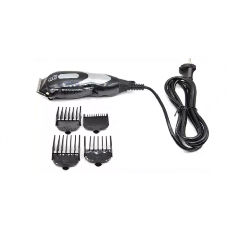 Masina de Tuns Animale 10W, 230 V 50 60 Hz, Lame din Otel Inoxidabil, Capete 3 - 13 mm, 16,3 x 5,5 cm, Argintiu/Negru