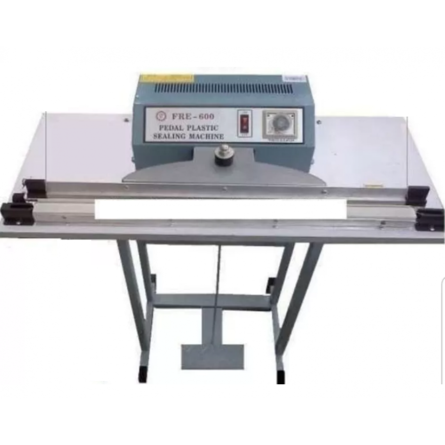 Aparat KlaussTech de sigilat pungi, Cu pedala, Lungime lipitura 600 mm, Metal, 40 V - 50 Hz, Argintiu