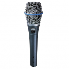 Microfon Shure Supercardioid cu 150 ohmi, Condensator, SPL 139 dB, Filtru pop, 50 - 20000 HZ, Negru