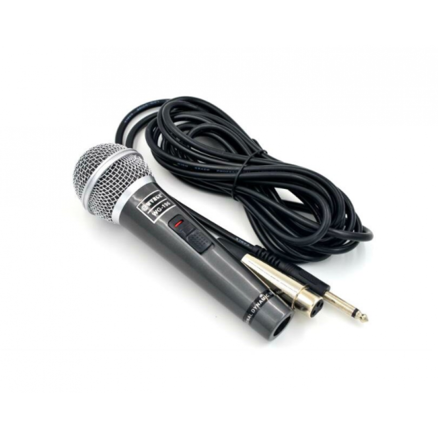 Microfon Profesional cu fir, Dinamic, Cardioid, ON / OFF, 80 Hz - 15 kHz, -75db, 600 ohm, Negru