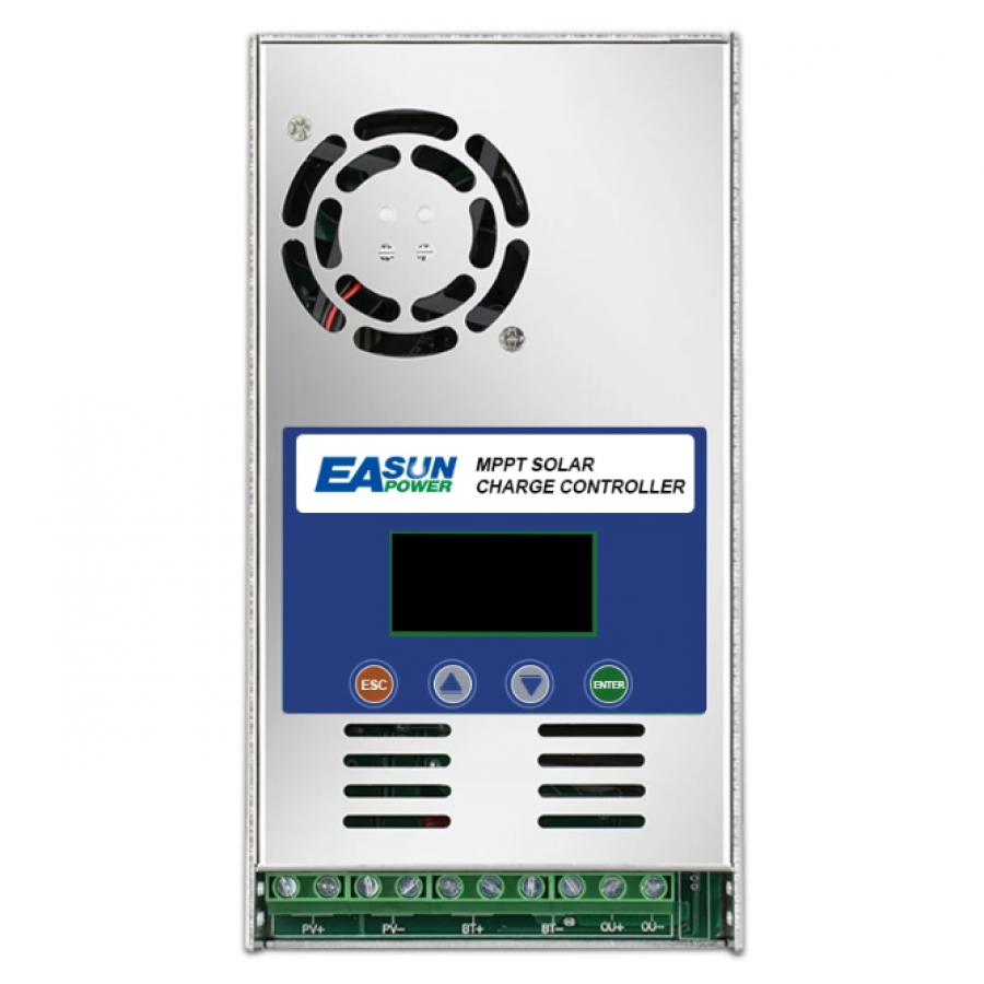 Regulator Solar MPPT 60A, Putere 2880W, Protectie IP30, 185 x 90 x 270 mm, Ecran LCD, Argintiu