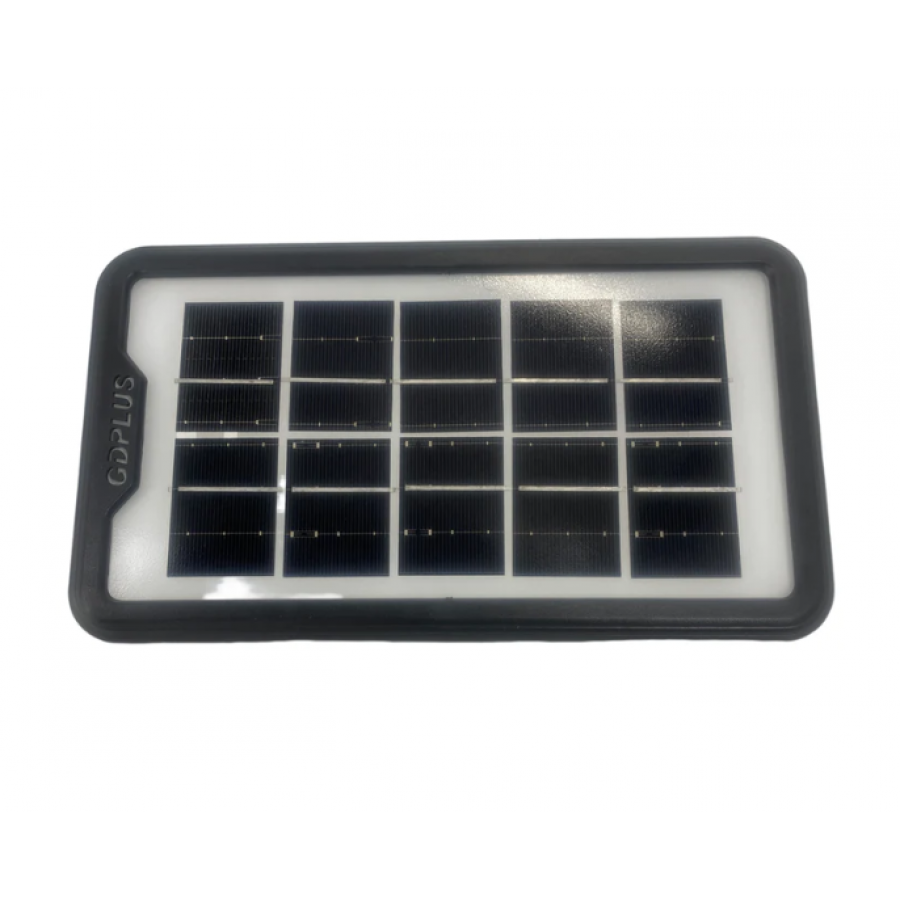 Sistem Solar de Iluminare cu Lanterna, 4 Becuri, MPE3 Player Bluetooth, Port USB, FM Radio, 1200 mAH, ABS, Negru