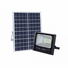 Proiector Solar LED KlaussTech cu Panou Solar, Telecomanda, IP68, Putere 200W, Acumulator lithium, Aluminiu, 9000 lm, 6500 K, Negru