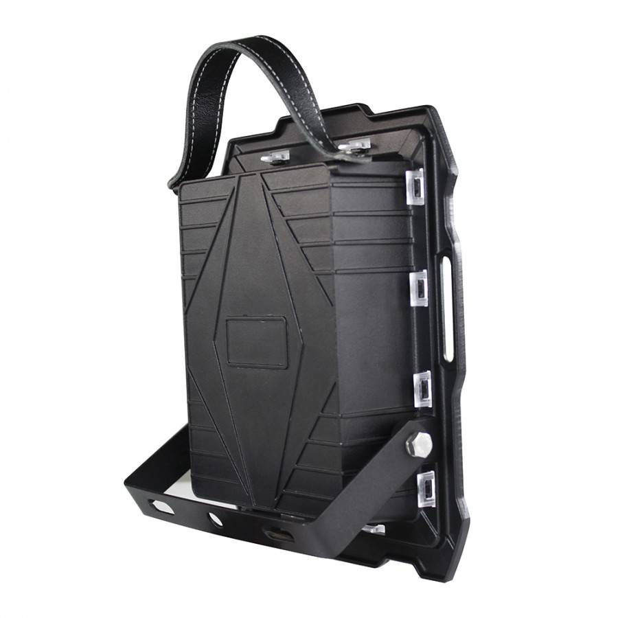 Proiector LED KlaussTech cu Panou Solar, Senzor de miscare, 200 W, 144 LED-uri, Lumina alba, Telecomanda, 1160 mAH, 730 lm, Negru