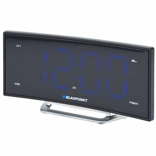 Radio cu Ceas Digital, Display LCD 1,85, Dimmer, Snooze, FM, Stereo, 10 canale, USB, Negru