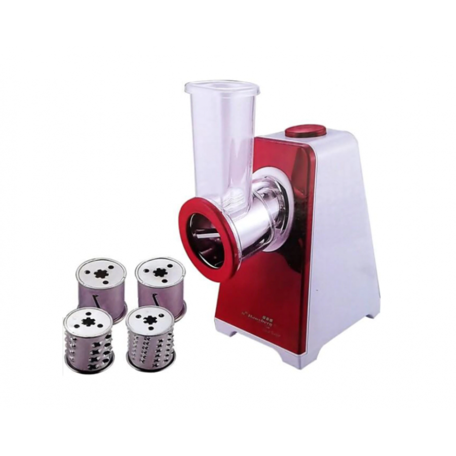 Procesor de Alimente 250 W, Accesorii din Otel, 220-240V 50 - 60 Hz, Buton Pornit/Oprit, Alb/Rosu