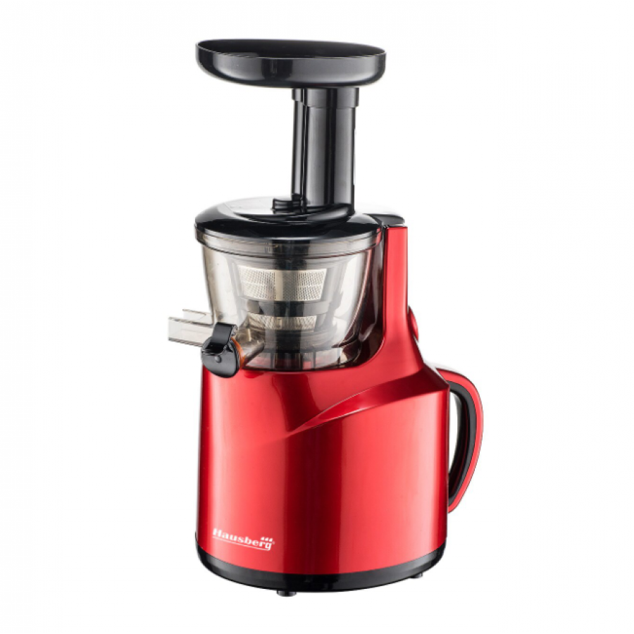 Storcator de fructe prin presare la rece, 150 W, 70 dB, Filtru cu sita dubla, Accesorii incluse, 50 - 60 Hz, Rosu