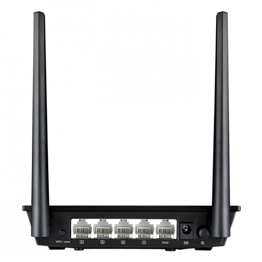 Router Wireless ASUS, Dual 5DBI Antenna, Functie WPS si Sistem de Criptare WPA/WPA2, Negru