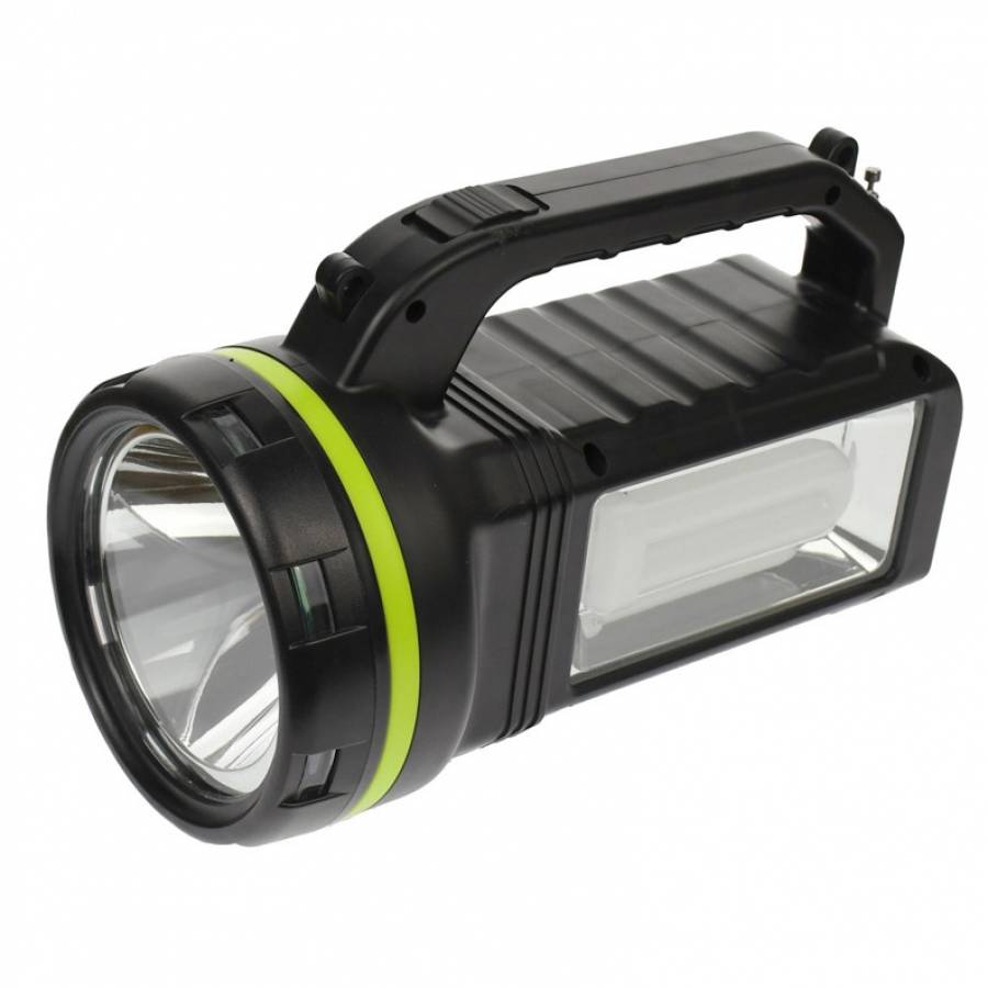 Sistem Iluminare LED cu 3 Becuri, 9000 mAH, 10 W, FM Radio, Bluetooth, Slot TF Card, Iesire USB 5V, MP3 Player, Negru