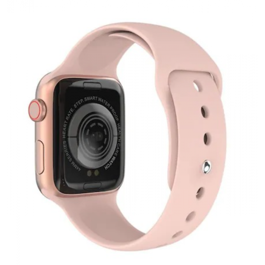 Smartwatch KlaussTech IP67, Bluetooth, Control muzica, Vibratii, Setare Memento, Avertisment pierdere, Control camera, Roz