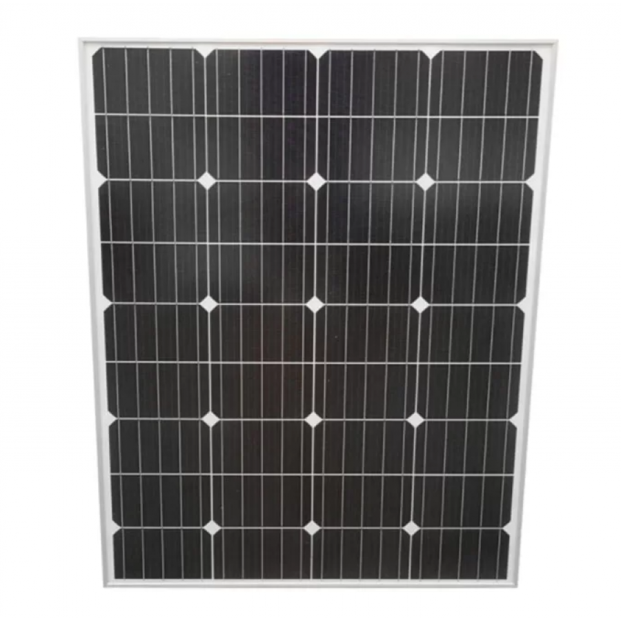 Panou solar fotovoltaic de 100W, Monocristalin, 120 x 54 x 3 cm, 36 celule, Cadru din aluminiu anodizat, Negru
