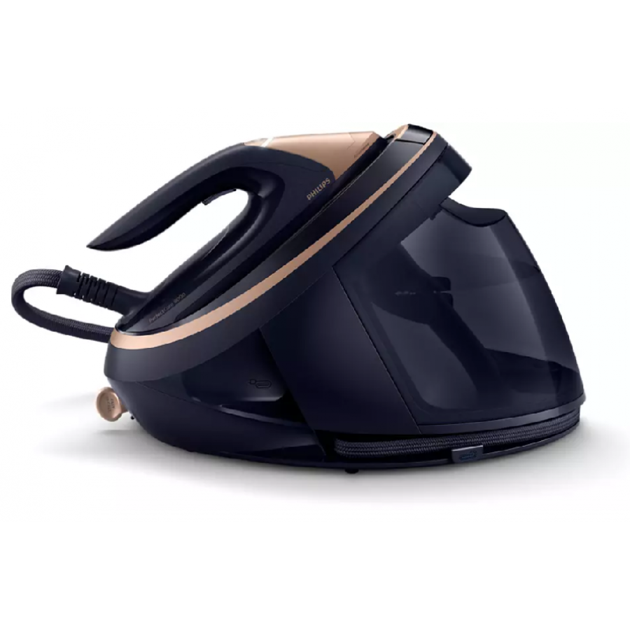 Statie Philips de calcat cu Jet de Abur 750 g/min,  3100 W, ActiveSense, Talpa SteamGlide Elite, 1.8 L, Negru