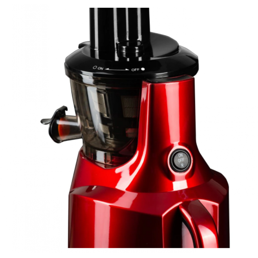Storcator de fructe prin presare la rece, 150 W, 70 dB, Filtru cu sita dubla, Accesorii incluse, 50 - 60 Hz, Rosu