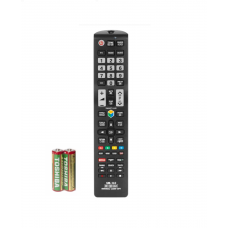 Telecomanda Universala pentru Smart TV LED Samsung, Functie de invatare, Functionare cu baterii, ABS, Negru