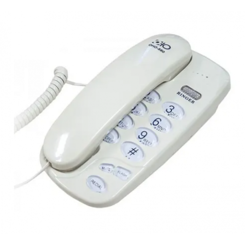 Telefon fix cu fir, Functie Mute, Tehnologie Redial, Comutare TON/PULS, Functie Flash, Compact, Alb