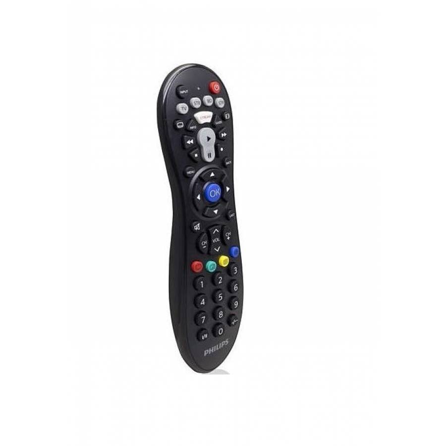 Telecomanda Universala Universala 4 in 1, Distana 8 m, Pentru TV, Material ABS, 2 x AAA, Negru