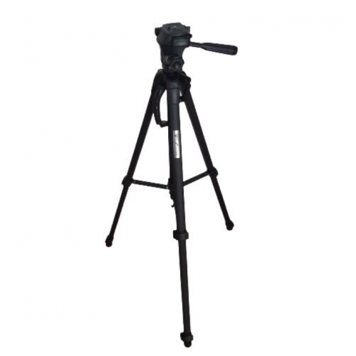 Trepied Telescopic Video-Foto Universal, Sarcina maxima 3 kg, 64 - 167.5 cm, 3 segmente, Husa, Negru