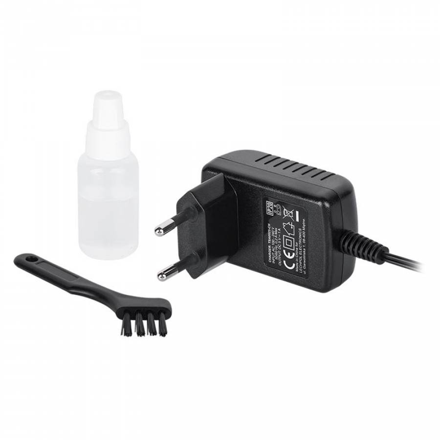 Aparat de Tuns cu Acumulator, Afisaj LED, 1300 mAh, 4 Distantiere, Setari lungime 0,8 - 1,8 mm, 75 dB, Statie andocare, Negru