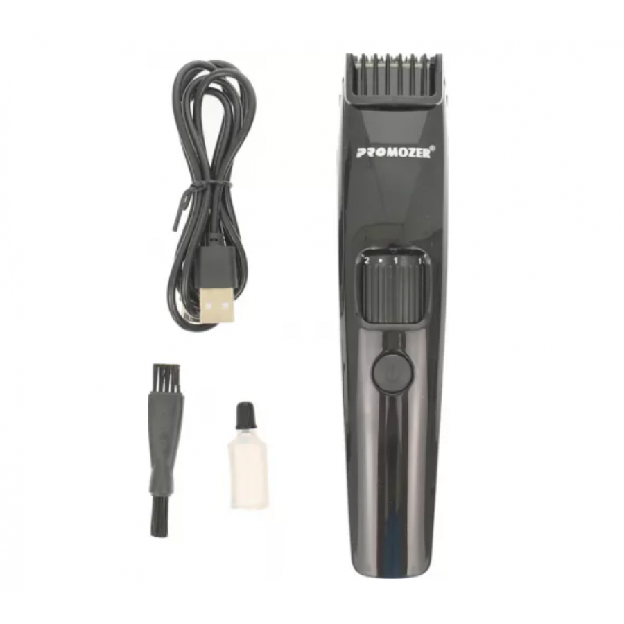 Aparat de Tuns cu Lame din Inox, Indicator LED, Autonomie 150 min, Incarcare 3h, 6 Distantiere, LED, Negru