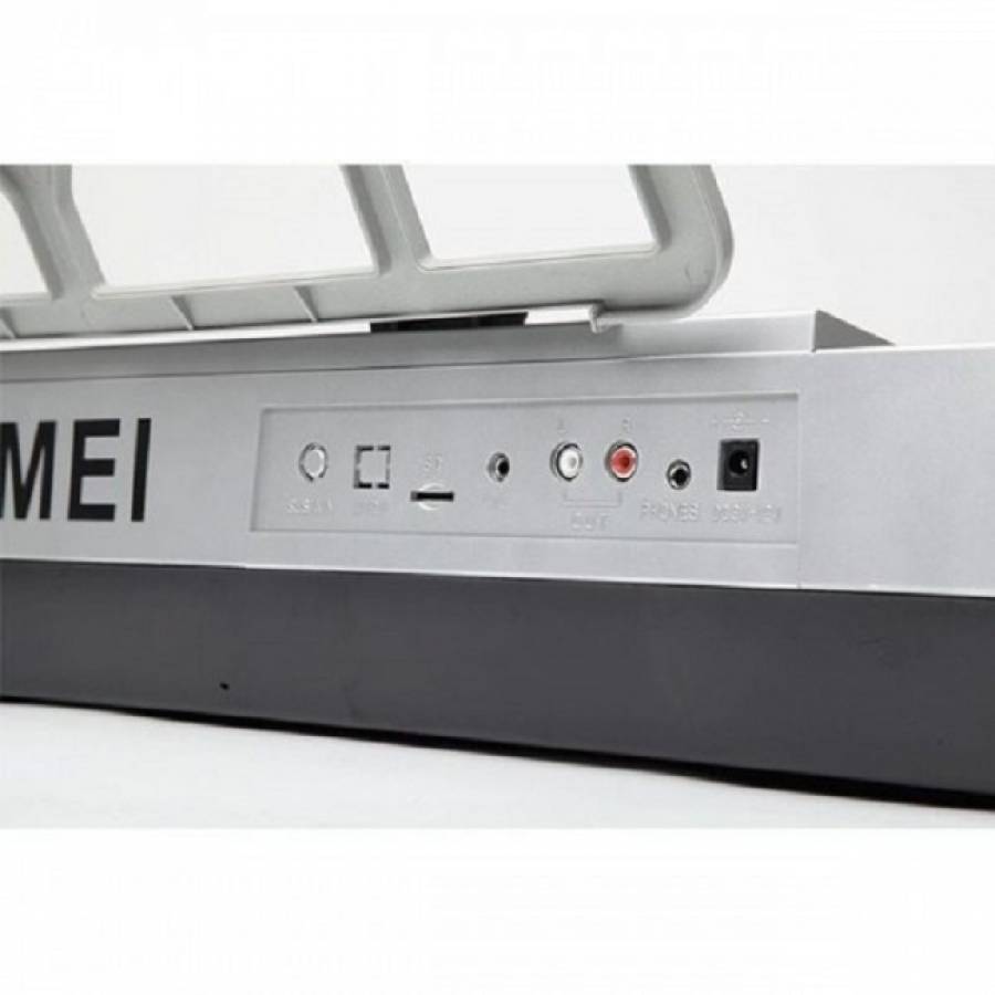 Orga Electronica Celsius, 61 De Clape, Display Lcd, 100 Timbre, 100 Ritmuri, 10 Demo, Diverse Functii, Ergonomica, Accesorii Incluse, Argintiu