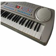 Orga Electronica, 54 De Clape, Display Lcd, 100 Timbre, 100 Ritmuri, 8 Demo, Diverse Functii, Ergonomica, Microfon, Accesorii Incluse,gri/alb