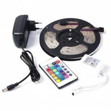 Banda Led Klausstech Rgb 5 Metri, Pentru Interior Si Exterior, Cu Telecomanda