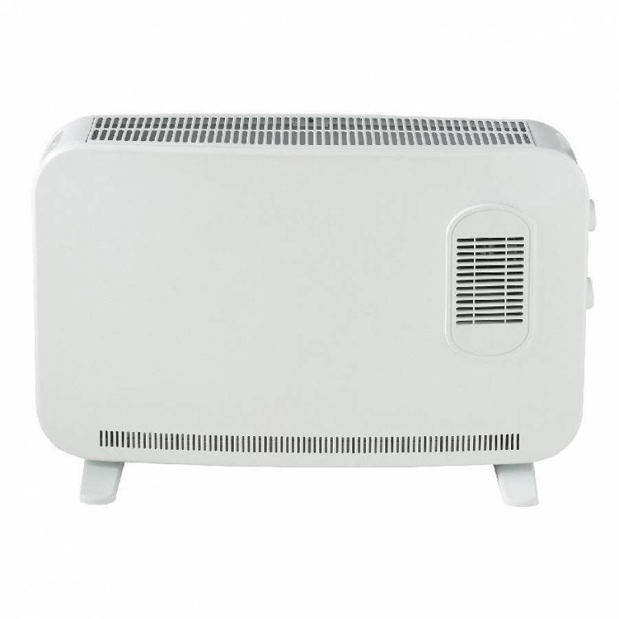 Convector Electric 2000w, Turbo, Material Otel, Control Termostatic, 3 Setari Incalzire, Dimensiuni 435 X 730 X 150 Mm, Design Modern, Alb