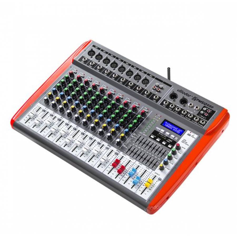 Consolă de mixare activă Vlliodor cu 12 canale, Putere 2 x 500 W
