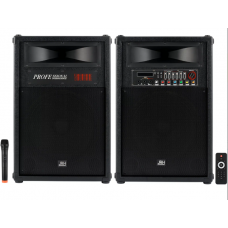 Boxe Active Profesionale Klausstech, Amplificator Si Mixer Integrat, Impedanta 4 Ohm,  Dimensiune Difuzor 2 X 15 Inch, Conectivitate Bluetooth, Aux In, Port Usb, Slot Sd Card, Culoare Negru