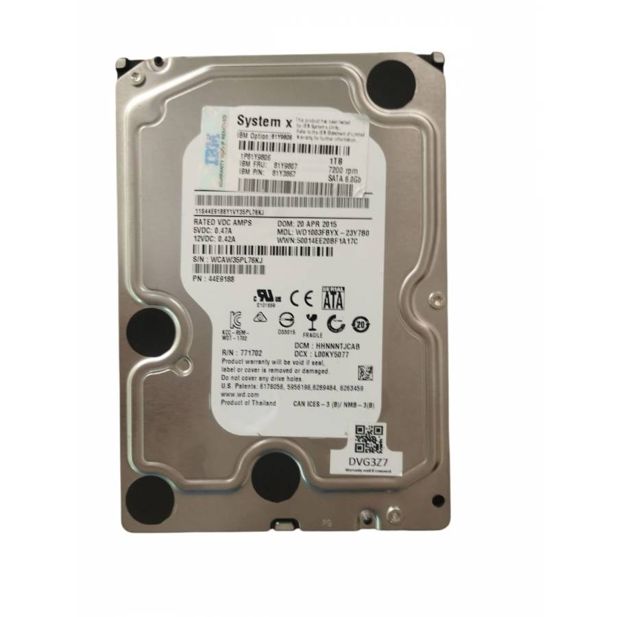 Hdd Hp 1tb 6g Sata 7200rpm, 843266-b21