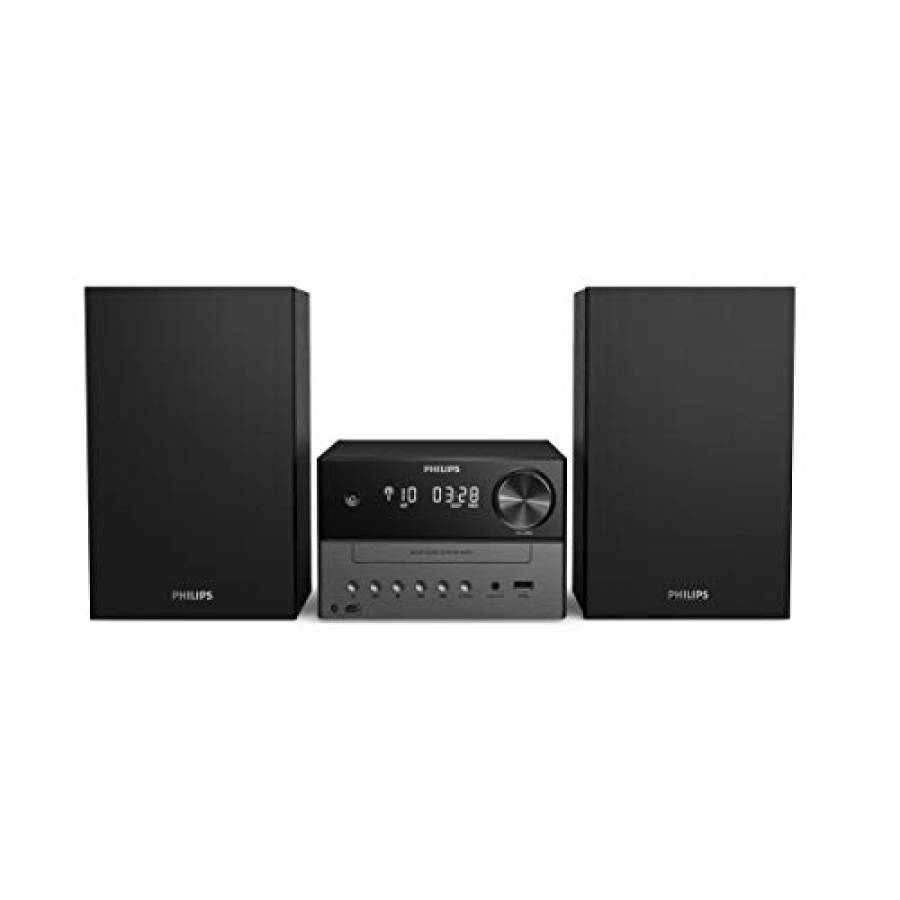 Microsistem Muzical Philips Cu Putere Max. 15 W Cd, Mp3-cd, Usb, Fm, Conexiune Prin Bluetooth, Dab/dab+, Smart Scan, Woofer De 3